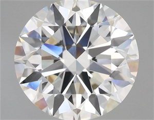 Picture of Natural Diamond 3.76 Carats, Round with Excellent Cut, I Color, VVS2 Clarity and Certified by GIA