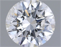 Natural Diamond 0.77 Carats, Round with Excellent Cut, F Color, SI2 Clarity and Certified by IGI