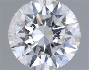 Picture of Natural Diamond 0.77 Carats, Round with Excellent Cut, F Color, SI2 Clarity and Certified by IGI