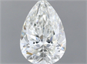 Diamante Natural 0.51 quilates, De pera , Color H, claridad SI2 y certificado GIA