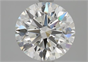 Natural Diamond 2.01 Carats, Round with Excellent Cut, G Color, VS1 Clarity and Certified by GIA