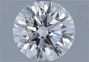 Picture of Natural Diamond 1.53 Carats, Round with Excellent Cut, E Color, IF Clarity and Certified by GIA