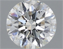 Natural Diamond 0.60 Carats, Round with Excellent Cut, H Color, SI1 Clarity and Certified by GIA