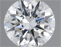 Natural Diamond 0.40 Carats, Round with Excellent Cut, J Color, SI2 Clarity and Certified by GIA