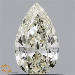 Picture of Natural Diamond 0.50 Carats, Pear with  Cut, K Color, VS1 Clarity and Certified by IGI