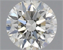 Natural Diamond 0.51 Carats, Round with Excellent Cut, J Color, VS2 Clarity and Certified by IGI