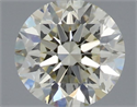 Natural Diamond 0.50 Carats, Round with Excellent Cut, J Color, VS1 Clarity and Certified by IGI