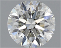 Natural Diamond 0.41 Carats, Round with Excellent Cut, H Color, SI1 Clarity and Certified by IGI