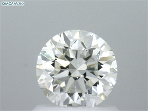 Picture of Natural Diamond 0.91 Carats, Round with Excellent Cut, I Color, VS2 Clarity and Certified by GIA