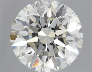 Picture of Natural Diamond 0.70 Carats, Round with Very Good Cut, L Color, VVS2 Clarity and Certified by GIA