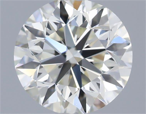 Picture of Natural Diamond 0.70 Carats, Round with Very Good Cut, L Color, VVS1 Clarity and Certified by GIA