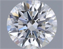 Natural Diamond 0.70 Carats, Round with Excellent Cut, H Color, VVS2 Clarity and Certified by GIA