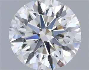 Picture of Natural Diamond 0.70 Carats, Round with Excellent Cut, I Color, VVS2 Clarity and Certified by GIA