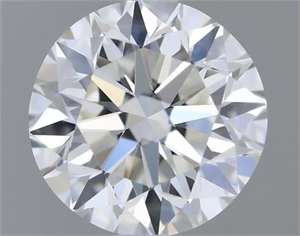 Picture of Natural Diamond 0.70 Carats, Round with Very Good Cut, I Color, VVS2 Clarity and Certified by GIA