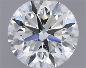 Picture of Natural Diamond 0.70 Carats, Round with Very Good Cut, J Color, VVS2 Clarity and Certified by GIA
