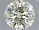 Natural Diamond 1.50 Carats, Round with Excellent Cut, N Color, VS2 Clarity and Certified by IGI