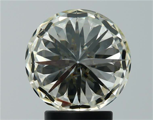 Foto Diamante Natural 3.08 quilates, Redondo , Color N, claridad VVS2 y certificado GIA de