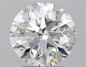 Picture of Natural Diamond 3.00 Carats, Round with Very Good Cut, E Color, SI2 Clarity and Certified by GIA