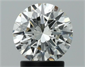 Natural Diamond 2.01 Carats, Round with Excellent Cut, J Color, IF Clarity and Certified by GIA