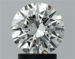 Picture of Natural Diamond 2.01 Carats, Round with Excellent Cut, J Color, IF Clarity and Certified by GIA