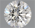 Natural Diamond 0.90 Carats, Round with Excellent Cut, H Color, VS2 Clarity and Certified by GIA