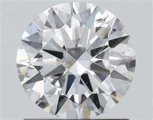 Picture of Natural Diamond 1.06 Carats, Round with Excellent Cut, G Color, SI2 Clarity and Certified by GIA