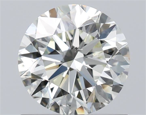 Picture of Natural Diamond 0.92 Carats, Round with Very Good Cut, L Color, SI1 Clarity and Certified by GIA