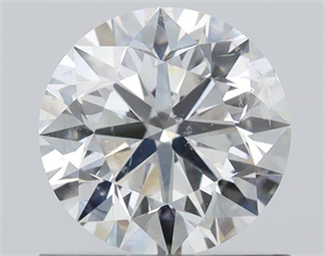 Picture of Natural Diamond 0.82 Carats, Round with Very Good Cut, H Color, SI2 Clarity and Certified by GIA