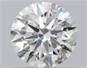 Natural Diamond 0.80 Carats, Round with Excellent Cut, J Color, VS2 Clarity and Certified by GIA