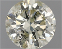Natural Diamond 1.00 Carats, Round with Very Good Cut, L Color, I1 Clarity and Certified by IGI