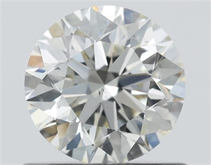 Picture of Natural Diamond 0.73 Carats, Round with Excellent Cut, K Color, VS2 Clarity and Certified by GIA