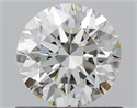 Natural Diamond 0.72 Carats, Round with Excellent Cut, L Color, SI1 Clarity and Certified by GIA