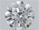 Natural Diamond 0.71 Carats, Round with Excellent Cut, H Color, VVS2 Clarity and Certified by GIA