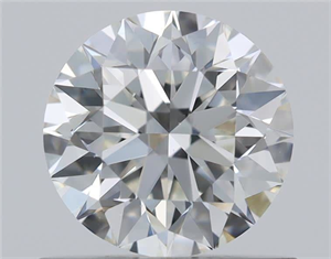 Picture of Natural Diamond 0.71 Carats, Round with Excellent Cut, H Color, VVS2 Clarity and Certified by GIA