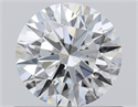 Natural Diamond 0.71 Carats, Round with Excellent Cut, H Color, VVS2 Clarity and Certified by GIA