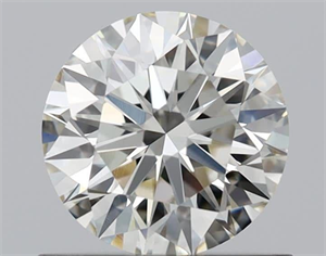 Picture of Natural Diamond 0.71 Carats, Round with Excellent Cut, K Color, VS1 Clarity and Certified by GIA