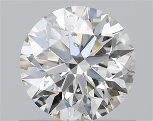 Picture of Natural Diamond 0.71 Carats, Round with Excellent Cut, J Color, SI2 Clarity and Certified by GIA
