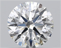 Natural Diamond 0.70 Carats, Round with Excellent Cut, H Color, SI1 Clarity and Certified by GIA