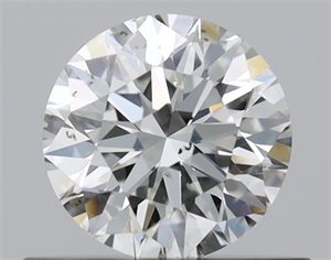 Foto Diamante Natural 0.51 quilates, Redondo , Color H, claridad SI1 y certificado GIA de