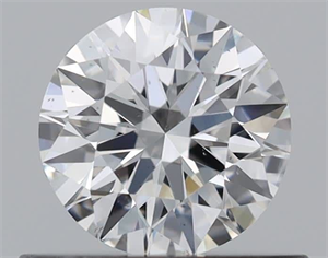 Foto Diamante Natural 0.51 quilates, Redondo , Color F, claridad SI1 y certificado GIA de