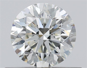 Picture of Natural Diamond 0.50 Carats, Round with Very Good Cut, J Color, VS2 Clarity and Certified by GIA