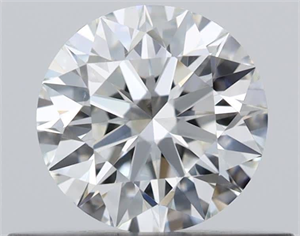 Foto Diamante Natural 0.41 quilates, Redondo , Color H, claridad VVS2 y certificado GIA de