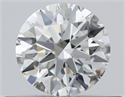 Natural Diamond 0.40 Carats, Round with Excellent Cut, J Color, VVS1 Clarity and Certified by GIA