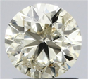 Natural Diamond 1.00 Carats, Round with Very Good Cut, N Color, I1 Clarity and Certified by IGI