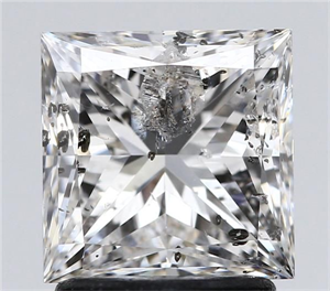 Picture of Natural Diamond 2.01 Carats, Princess with  Cut, G Color, I1 Clarity and Certified by IGI