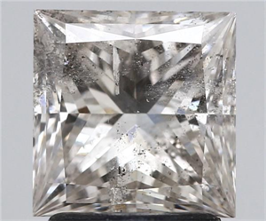 Picture of Natural Diamond 2.01 Carats, Princess with  Cut, K Color, I1 Clarity and Certified by IGI
