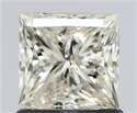 Natural Diamond 1.01 Carats, Princess with  Cut, L Color, I1 Clarity and Certified by IGI