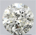 Natural Diamond 1.00 Carats, Round with Excellent Cut, K Color, I1 Clarity and Certified by IGI