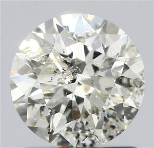 Picture of Natural Diamond 1.00 Carats, Round with Excellent Cut, K Color, I1 Clarity and Certified by IGI
