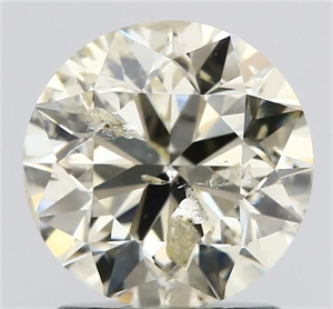 Foto Diamante Natural 1.50 quilates, Redondo , Color N, claridad I1 y certificado IGI de